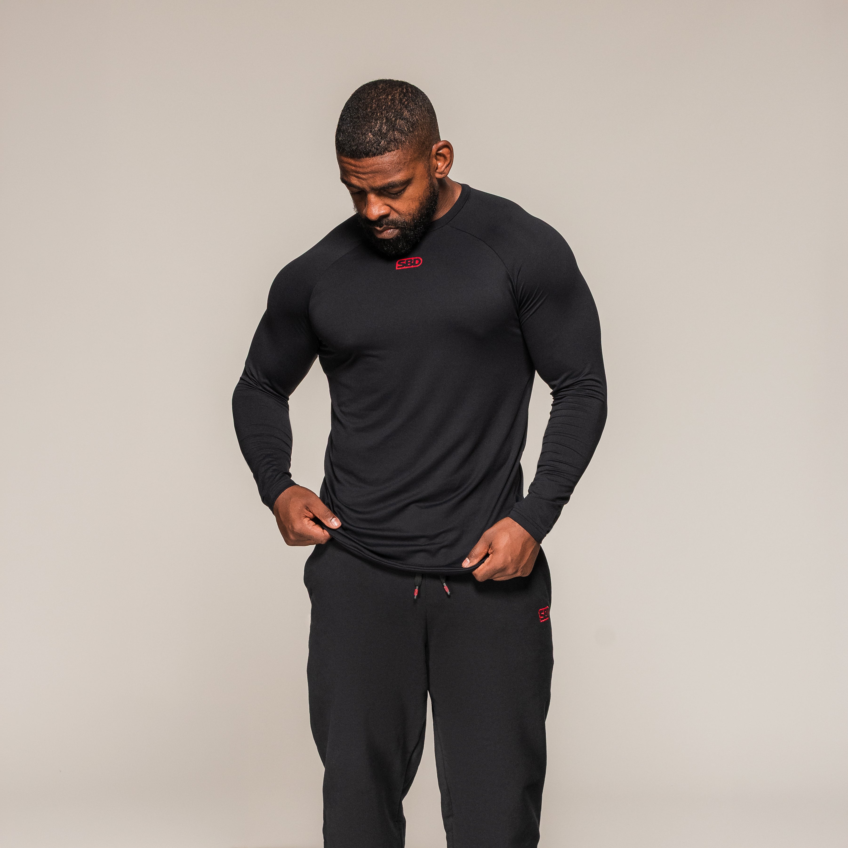 T-shirt d'entraînement à manches longues pour hommes