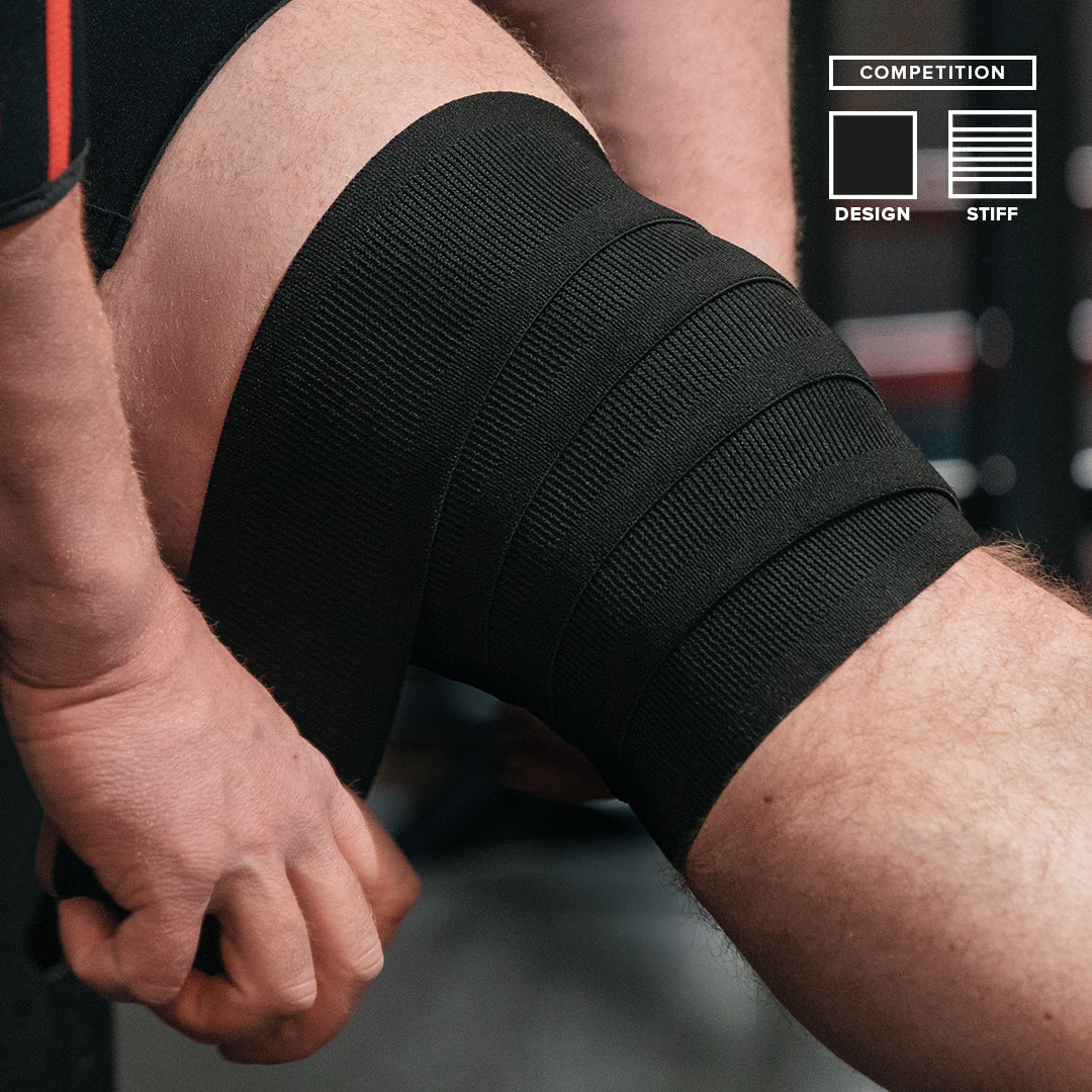 Bandes de genoux SBD – collection Classique – rebond et soutien maximal au squat