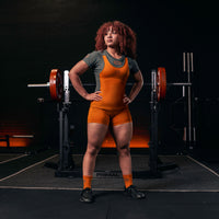 Singlet Powerlifting SBD – édition Forge (orange) – homologué pour la compétition de force