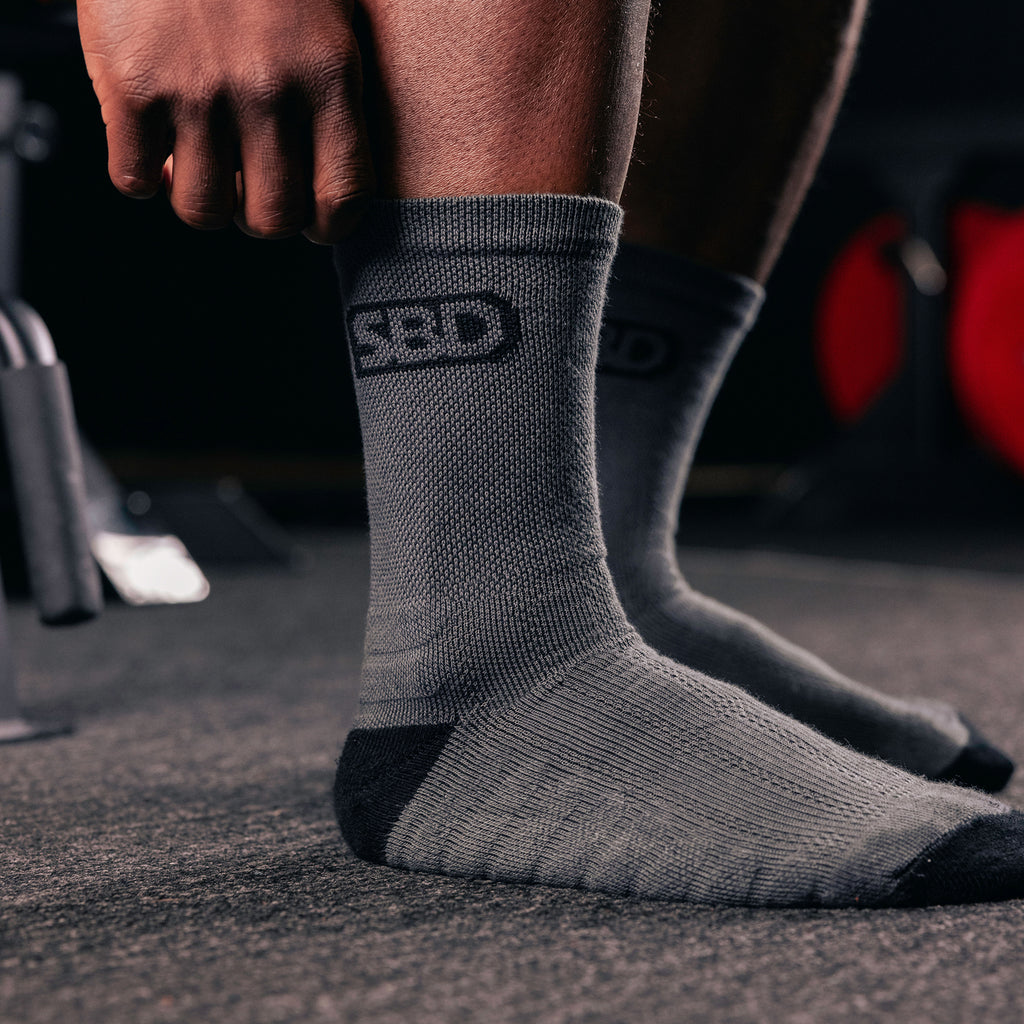 Chaussettes SBD – édition Forge (gris) – confort et maintien à l'entraînement