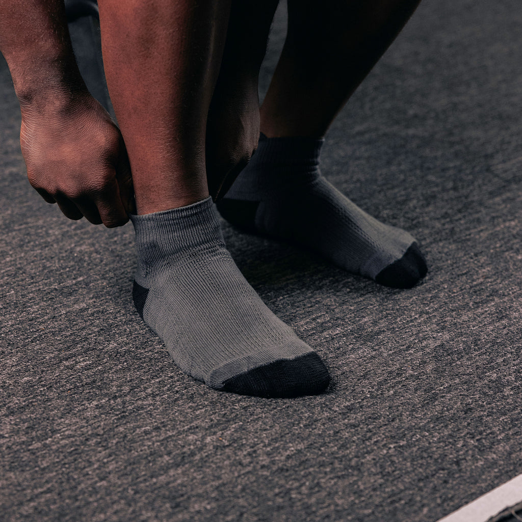 Socquettes SBD – édition Forge (gris) – confort et maintien à l'entraînement