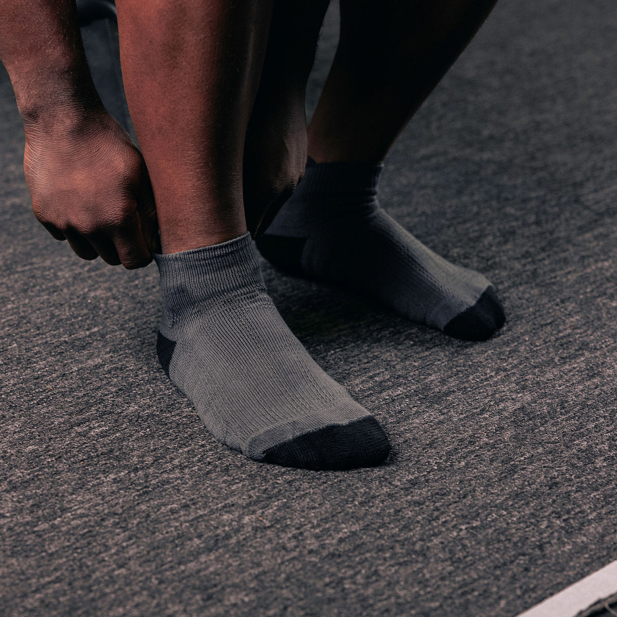 Socquettes SBD – édition Forge (gris) – confort et maintien à l'entraînement