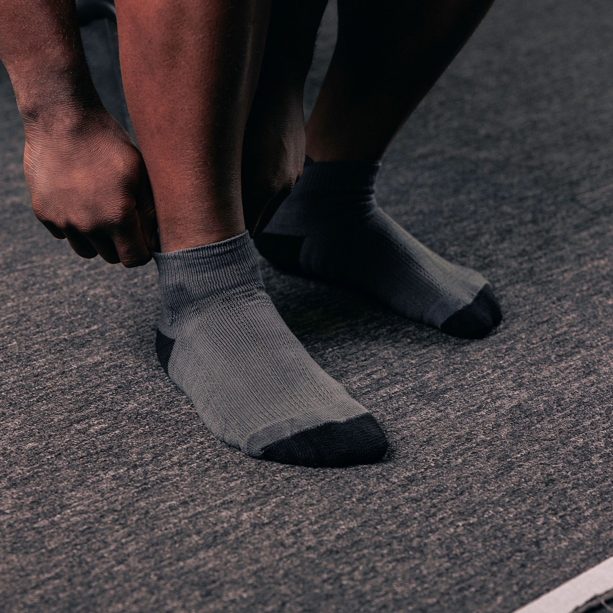 Socquettes SBD – édition Forge (gris) – confort et maintien à l'entraînement