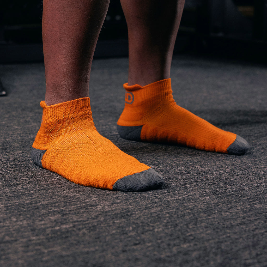 Socquettes SBD – édition Forge (orange) – confort et maintien à l'entraînement