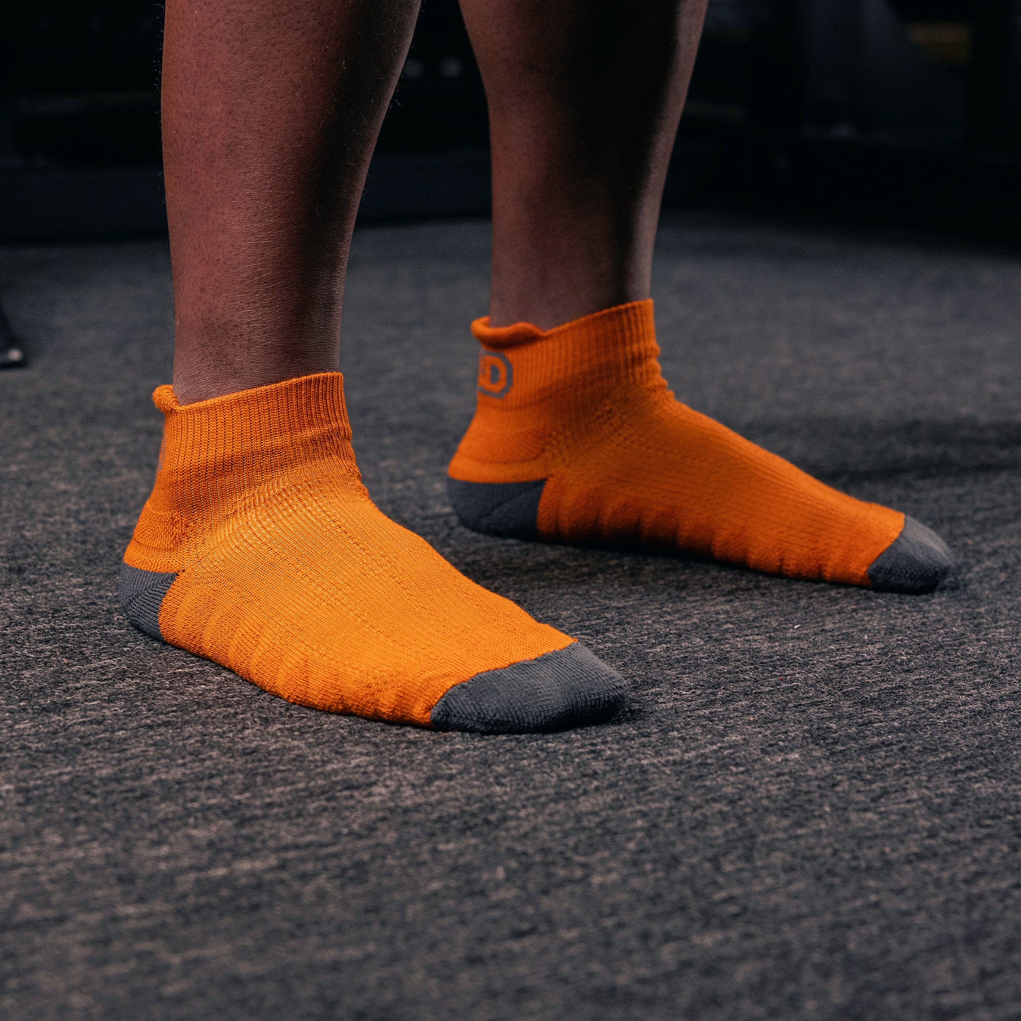 Socquettes SBD – édition Forge (orange) – confort et maintien à l'entraînement