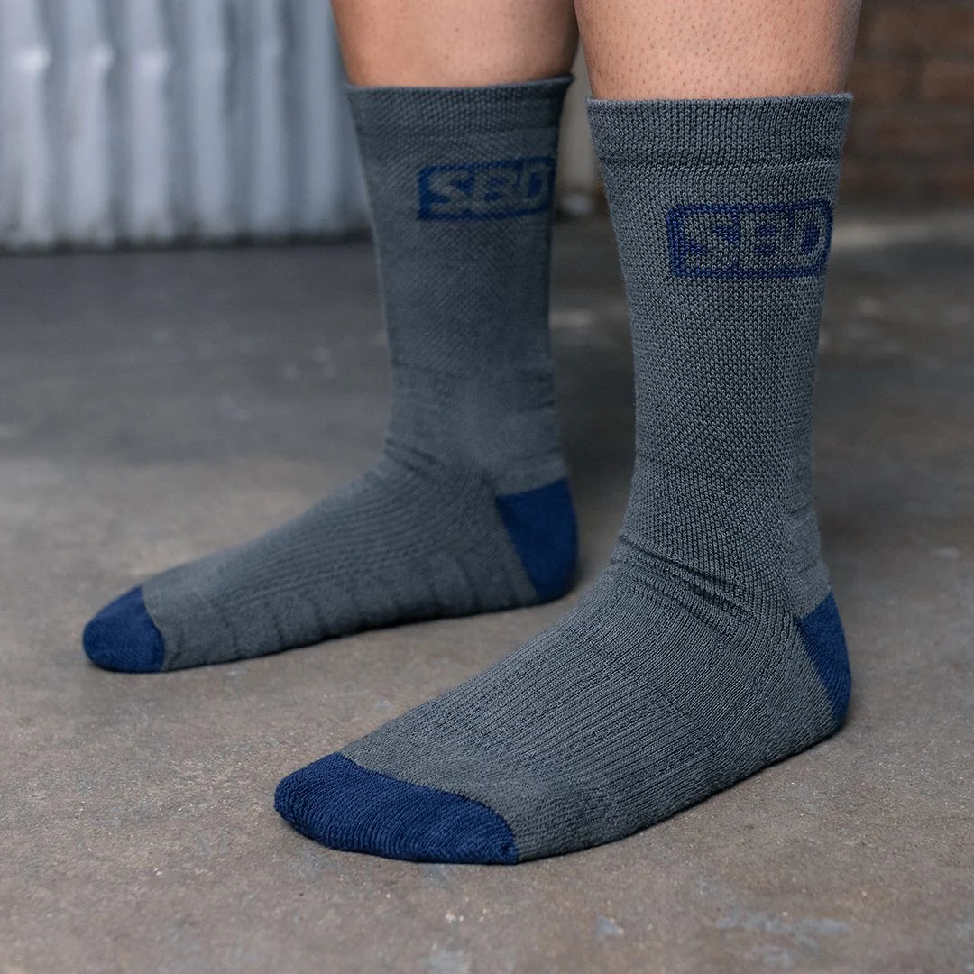 Chaussettes SBD – édition Storm (Grey) – confort et maintien à l'entraînement
