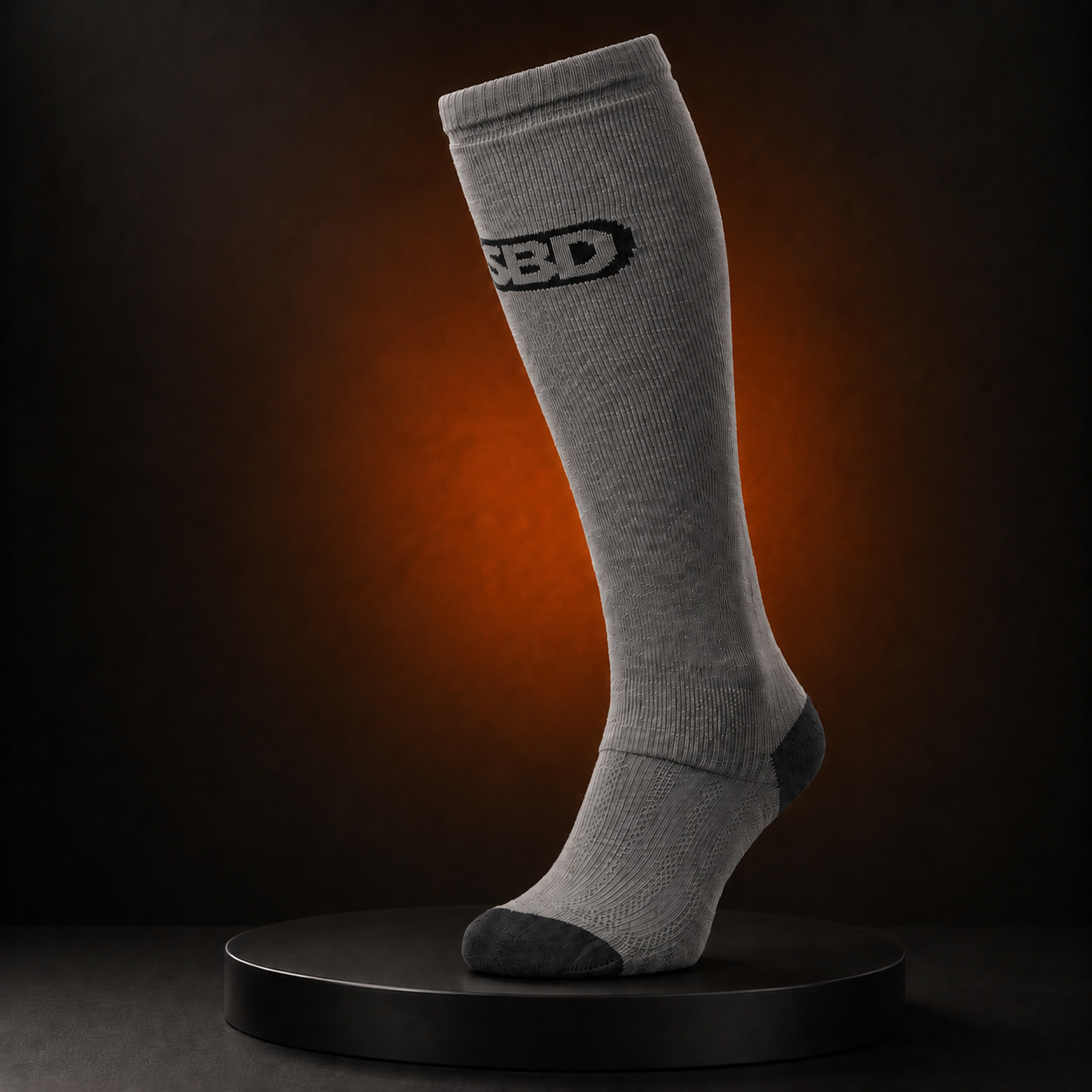 Chaussettes de deadlift SBD pour la musculation et les sports de force – édition Forge (gris)