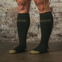 Chaussettes de deadlift SBD – édition Resolve – hautes, protègent les tibias au soulevé de terre