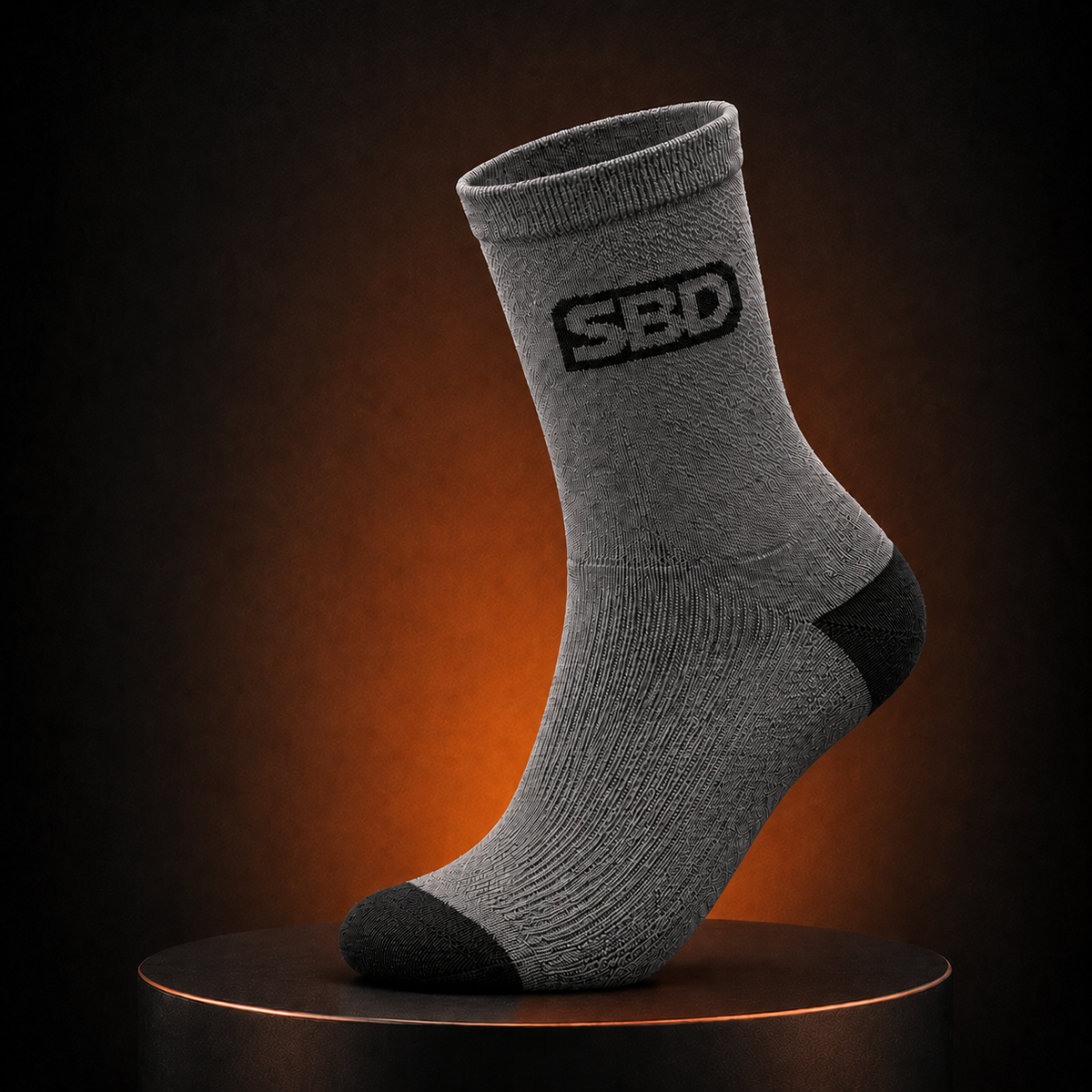 Chaussettes SBD pour la musculation et les sports de force – édition Forge (gris)