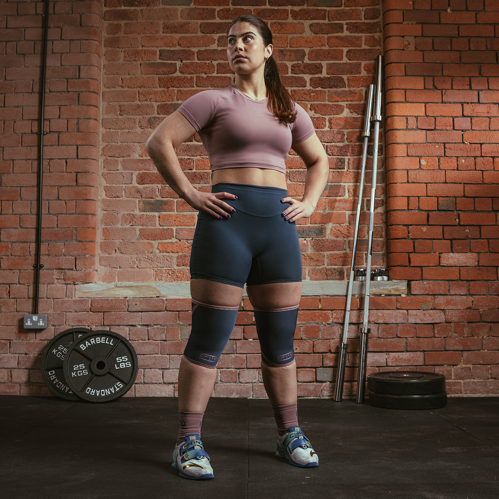 Genouillères 5mm SBD – édition Serenity – maintien et compression pour le squat lourd