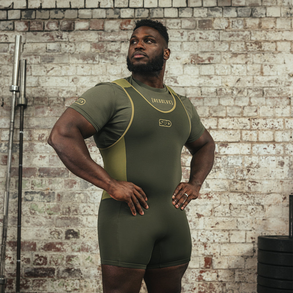 Singlet Powerlifting SBD pour la musculation et les sports de force – édition Resolve