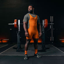 Singlet Powerlifting SBD pour la musculation et les sports de force – édition Forge (orange)
